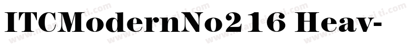ITCModernNo216 Heav字体转换